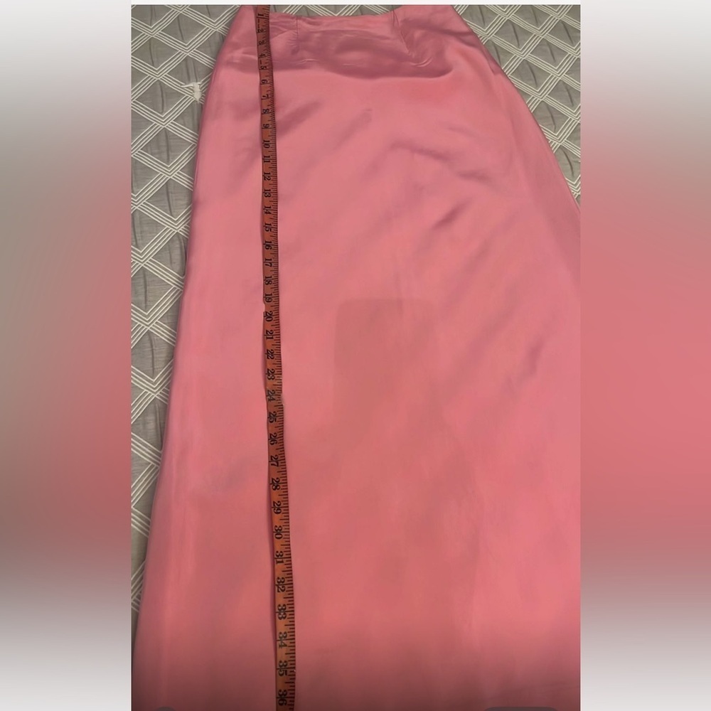 Vintage Y2K Elegant Pink pencil maxi skirt by Rue Verte size S - Picture 2 of 7